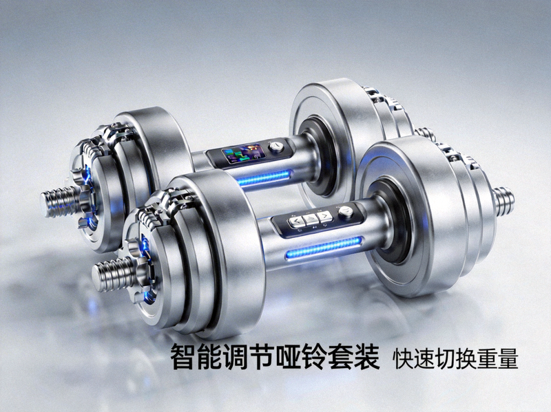 智能调节哑铃套装，可快速切换不同重量