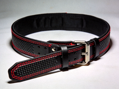 专业力量训练腰带，用于保护腰部在进行大重量训练时