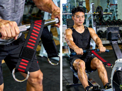 专业力量训练助力带，用于增强握力在进行硬拉、划船等训练时